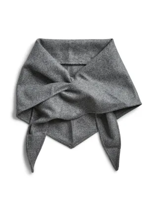 PIECES - PCARY TRIANGLE SCARF BC Dark Grey Melange