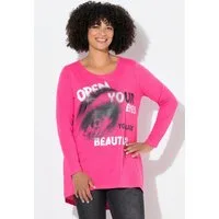 Angel of Style Longshirt Longshirt A-Linie Auge und Schriftzüge