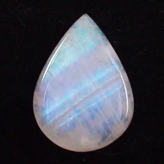 28,43 ct Mondstein mit  Blautönen - Blauer Heilstein mit Zertifikat