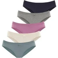 Vivance Jazz-Pants Slips (5er-Pack) mit breitem Bündchen ohne zusätzliches Gummi