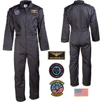 Mil-Tec Overall US Army Fliegerkombi mit Abzeichen