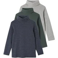 vertbaudet Rollkragenshirt Jungen Rollkragen-Shirts 3er-Pack