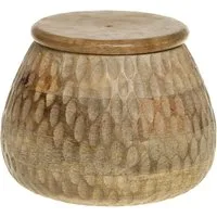 Chic Antique Holzkiste Chic Antique - Aufbewahrungsdose mit Deckel Dekodose Box D19cm Holz