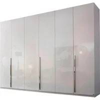 rauch Drehtürenschrank Kleiderschrank Schrank Garderobe Wäscheschrank BESTSELLER MONTCLAR (3 Ausstattungen BASIC/CLASSIC/PREMIUM (SOFT-CLOSE), Breiten 201-400 cm) Front in Glas/Hochglanz/Dekor/Grauspiegel in 5 Breiten MADE IN GERMANY