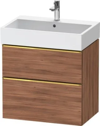 Duravit D-Neo Waschtischunterbau wandhängend Nussbaum Matt 684x442x625 mm - DE4372034790000 DE4372034790000