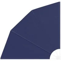 vidaXL Balkonsichtschutz Balkon Sichtschutz 140 x 140 cm Polyester Marineblau (1-St)