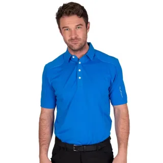 Island Green - Poloshirt Abgesteppt für Herren - Emblem (Marineblau)