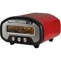 Pizzaofen DA GENNARO rot/edelstahl, 2.200 Watt, für Pizzen bis ca. Ø 30cm