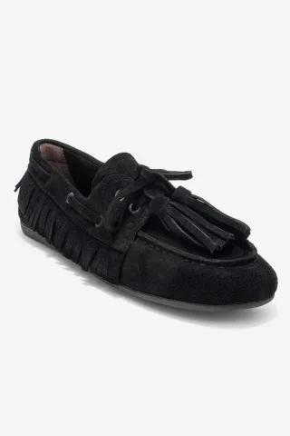 Fenora Leder Quaste Loafer Damen
