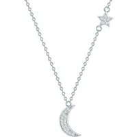 Rafaela Donata Silberkette Mond, Stern silber, aus Sterling Silber