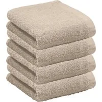 REDBEST Gästehandtuch Gästetuch "Oceanside" 4er-Pack, Leichtfrottier, Leichtfrottier Uni