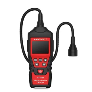 HABOTEST HT6000 Halogen Gas Leak Tester Audible Visual Alarms 16-200PPM High-Sensitivity Sensor Flexible Probe