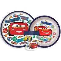 Disney Kindergeschirr-Set Disney Cars Stickers Go rutschfestes Geschirrset
