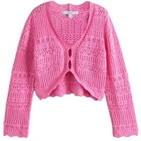 Next Strickjacke Geknöpfte Strickjacke mit langen, weiten Ärmeln (1-tlg)