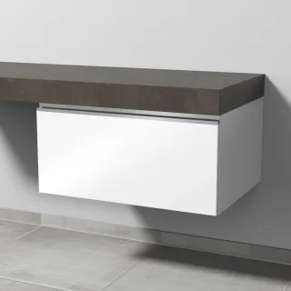 Sanipa Anbau-/Solitärschrank mit Auszug 2morrow (L2234) 340x700x520 Weiß-Glanz, L223478 L223478
