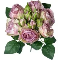 Kunstblumenstrauß Künstlicher Rosenstrauß – gebunden, üppig & realistisch 30cm, Gasper, Höhe 30.00 cm