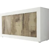 Home affaire Sideboard Basic Breite 160 cm, Kommode 3 Türen, Anrichte, Metallgriff, moderne Rahmenoptik, viel Stauraum, Farbauswahl