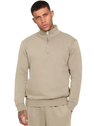 Enzo Milano | Herren Sweatshirt mit Halbem Reißverschluss