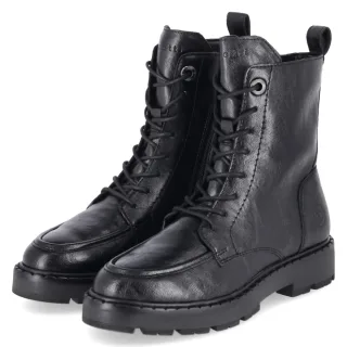 Bugatti Schnürstiefeletten - Gr. 36 - Schwarz - Synthetik