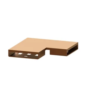 Kessel Verbindungsstück 45104.01 Bronze gebürstet, Winkel 90 Grad
