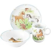 Seltmann Weiden Kindergeschirr-Set Seltmann Weiden Compact Mein Pony Kinder Set 3tlg., 1 Personen, Porzellan