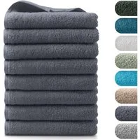 BARBONS Handtücher Set – 8-tlg Handtuch Set 50 x 100 cm für Badezimmer, Gäste & Alltag, (8-St), Walkfrottee, 100% Baumwolle, saugstark, weich