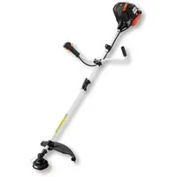 FUXTEC Benzin-Motorsense FX-4MS142, 32 cm Arbeitsbreite Messer, 4-Takt Motor mit 42,5 cm³, 3-Zahn-Metallblatt, 440 mm Fadendurchmesser