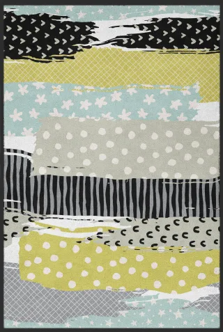 Teppich Patchwork 10113 | Größe: 80 cm x 120 cm