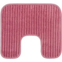 Gözze Badematte Berlin, Höhe 7 mm, rutschhemmend beschichtet, fußbodenheizungsgeeignet, Polyester, rechteckig, Badteppich, Uni Farben, Cord Optik, waschbar