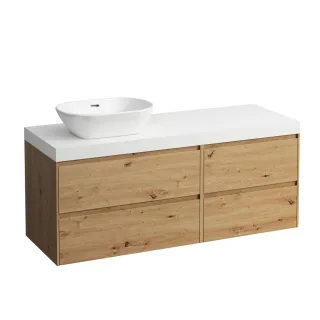 Laufen Waschtischunterschrank und Waschtisch-Platte LANI 495x1370x580 H4045821122671