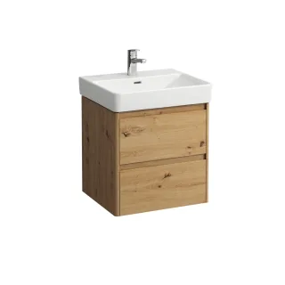 LAUFEN Waschtischunterschrank BASE 2.0 446x521x515 2 Schubl m. Griffmulde f.WT H810962 wildeiche, H4 H4112421082671