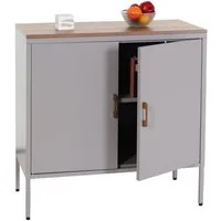 MCW Kommode MCW-L84-K2, Hochwertiges kaltgewalztes Stahlblech, PVC-Kantenschutz