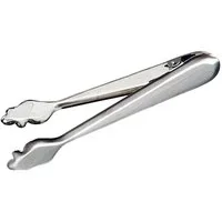 Arte Regal Servierzange EISZANGE mit Feder Edelstahl 19cm Eiswürfelzange 41, Grillzange Greifzange Eiswürfel Zange