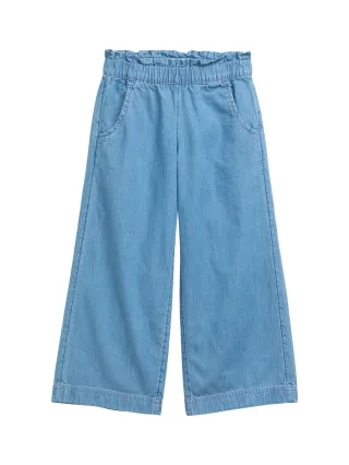 tom tailor kids - Wide Leg Jeans blue denim - Gr. - 98