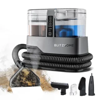 [EU Direct] BlitzHome® BH-C688C 1800W Steam Carpet Cleaner, 17KPa Strong Suction, Dual Water Tank, 1100ML Clean Water &