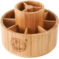 Sallys Organizer - Bambus Werkzeugrondell, drehbar