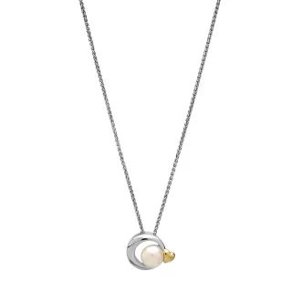 Orphelia 'Mathilde' Damen 925 Sterling Silber Kette mit Anhänger - Silber/Gold ZH-7510/G