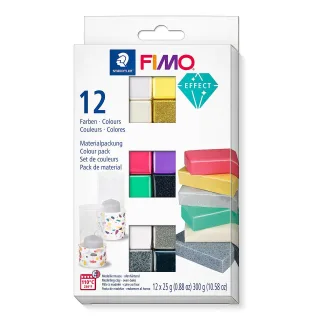 Fimo "Effectfarben-Set", 12 Farben