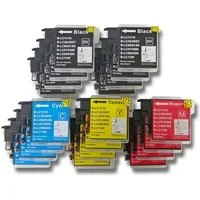 vhbw Tintenpatrone (passend für Brother DCP-385C, DCP-387C, DCP-395CN, DCP-535CN Drucker & Kopierer Tintenstrahldrucker)