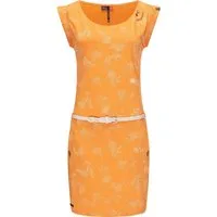 Ragwear Shirtkleid Tag Rose Intl. stylisches Sommerkleid mit Print und hochwertigem Gürtel