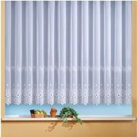 Weckbrodt Gardine Santos (1 St), Kräuselband, transparent, Voile, echte Stickerei, Voile, halbtransparent, Bordüre, Kante, Store