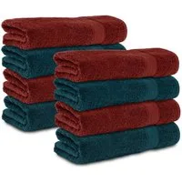 Komfortec Handtuch Set 50x100 cm aus 100 % Baumwolle, Frottee (Packung, 8-St), Handtücher Set, Weich, Towel