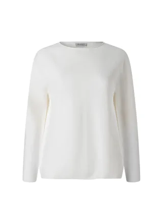 MAERZ Muenchen - Pullover Rundhals 1/1 Arm new white