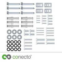 conecto TV-Wandhalterung VESA Schraubenset 64 Teilig für TV Fernseher Halter Halterung