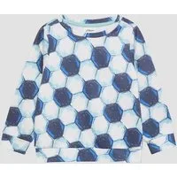 s.Oliver Sweatshirt Sweatshirt Sweatshirt mit Fußball-Print