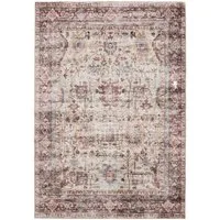 Interiyou Teppich Gent, Rechteckig, Höhe: 5 mm, Vintage Kurzflor für Wohnzimmer, Schlafzimmer, waschbar, pflegeleicht