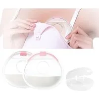 COOL-i ® Doppelmilchpumpe Milchsammler Silikon 2er Set mit Deckel,Wiederverwendbare, Muttermilch Auffangschalen BPA frei, diskret & auslaufsicher