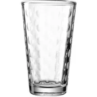LEONARDO Glas Optic, Kalk-Natron Glas, 4 Gläser, ideal für Saft, Wasser etc., Spülmaschinenfest