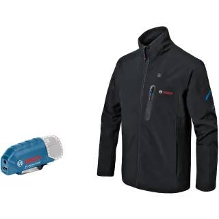 Bosch Beheizbare Jacke GHJ 12+18V XA mit Akkuadapter schwarz M - 06188000DY