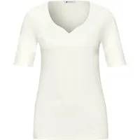 STREET ONE Kurzarmshirt QR Style heart neck Ada 1/2 sl